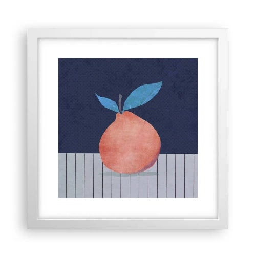 Plakát v bílém rámu - Konvexita a rovina - 30x30 cm