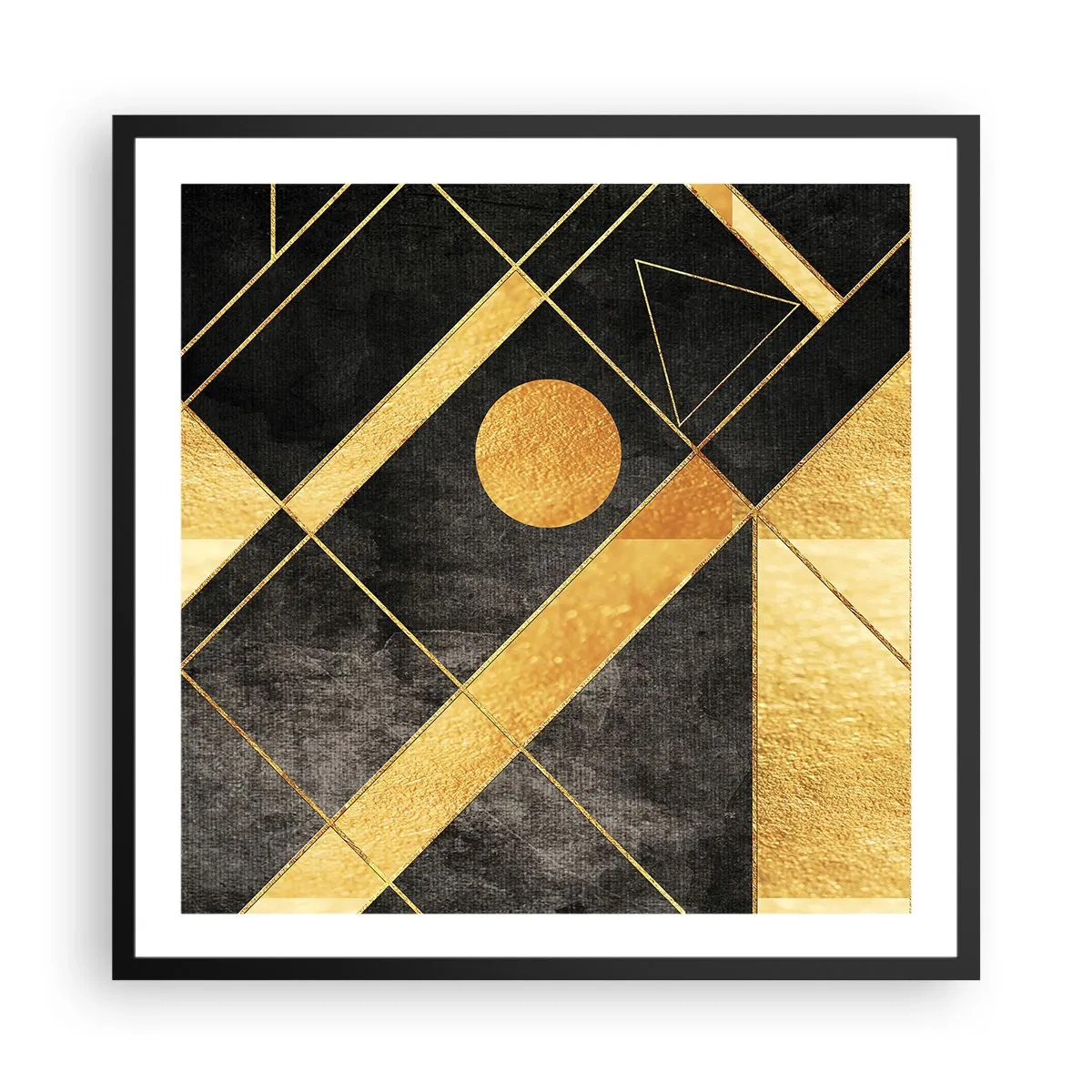 Plakát v černém rámu - Slunce pouště - 60x60 cm