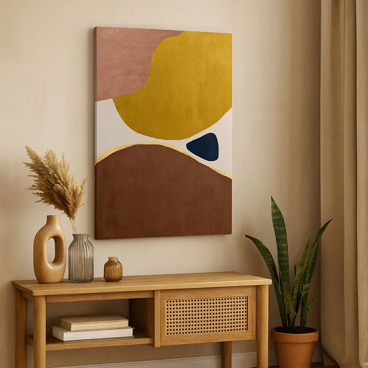 Obraz na plátně - Abstrakce – místo v prostoru - 50x70 cm