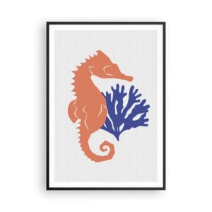 Plakát v černém rámu - Na podvodní louce - 70x100 cm