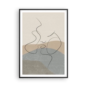 Plakát v černém rámu - Jako tah štětcem - 70x100 cm
