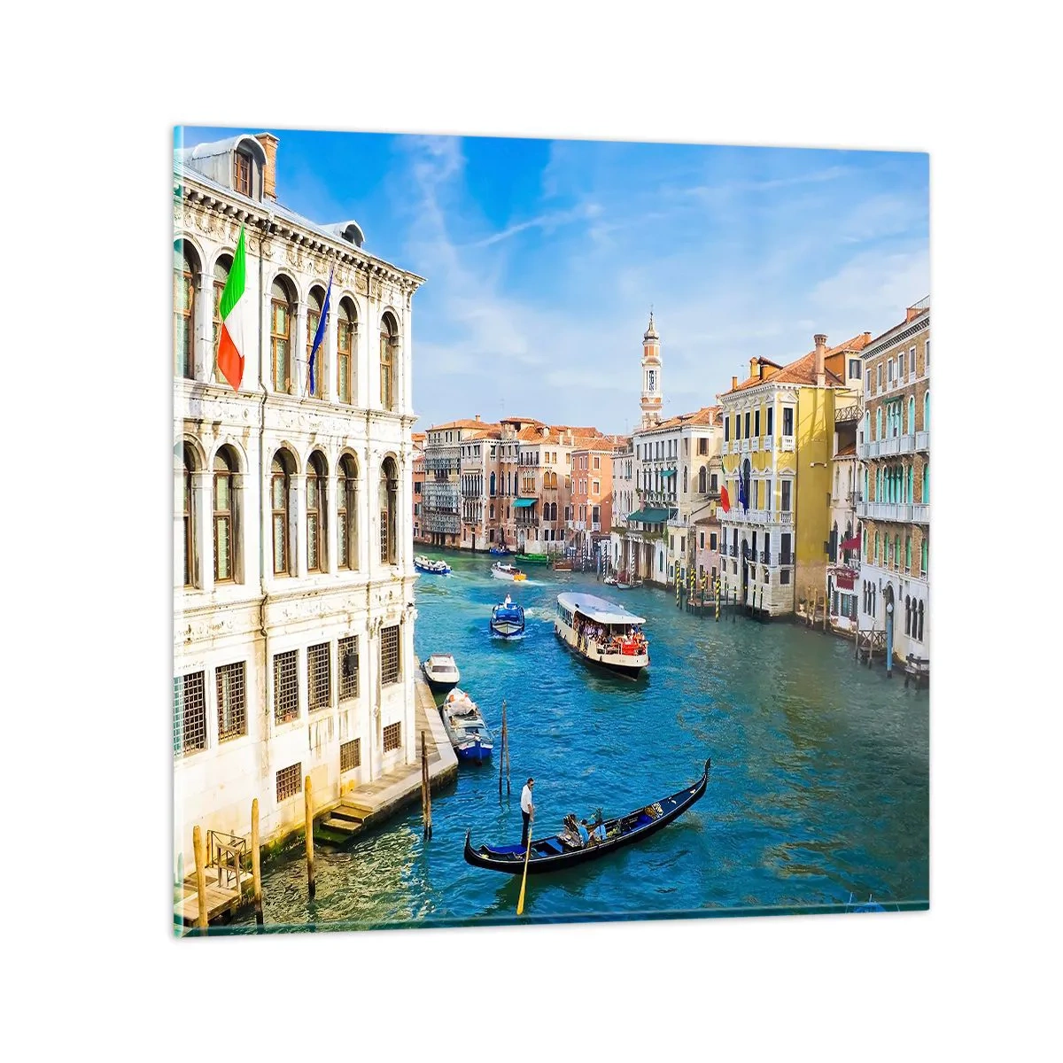 Obraz na skle - Doprava jediná na světě - 70x70 cm