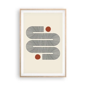 Plakát v rámu světlý dub - Od začátku do konce - 61x91 cm