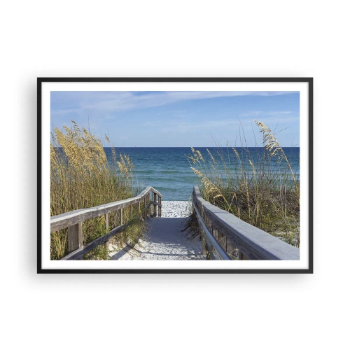 Plakát v černém rámu - Na slunci, ve větru - 100x70 cm