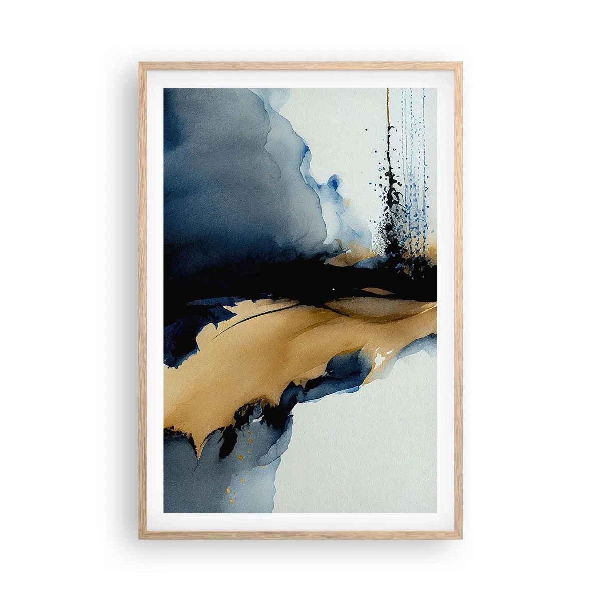 Plakát v rámu světlý dub - Za závojem - 61x91 cm