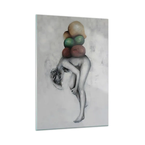 Obraz na skle - Břemeno života - 50x70 cm