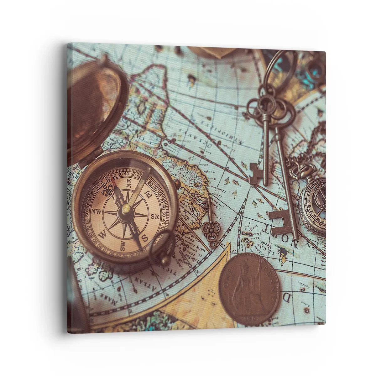 Obraz na plátně - Pro dobrodruha - 40x40 cm