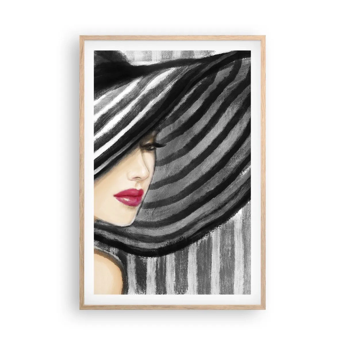 Plakát v rámu světlý dub - Kde tě hledat? - 61x91 cm