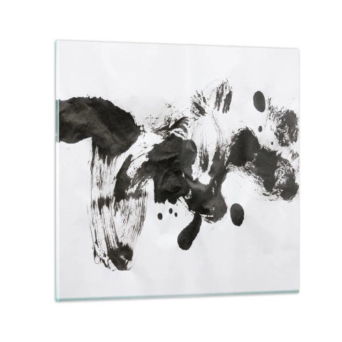 Obraz na skle - Metoda v šílenství? - 70x70 cm