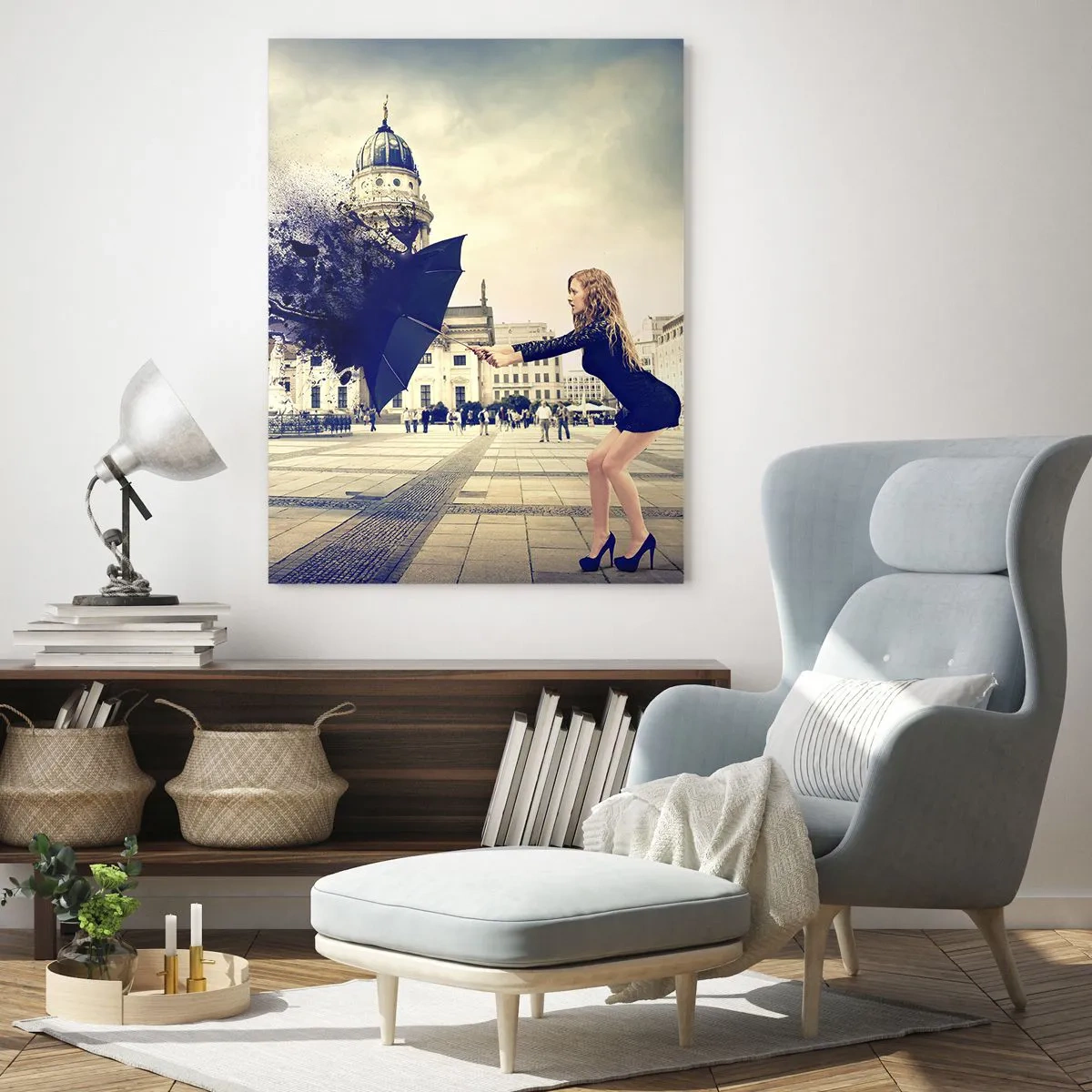 Obraz na skle - Je takový vítr… - 50x70 cm