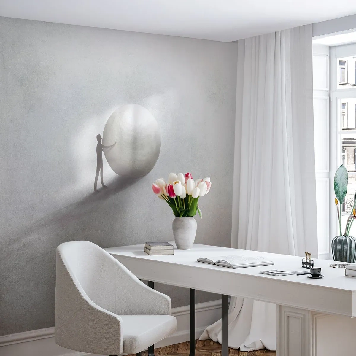 Fototapeta Premium Canvas - Hra života - Abstrakce, Kus, Muž - 300x210 cm