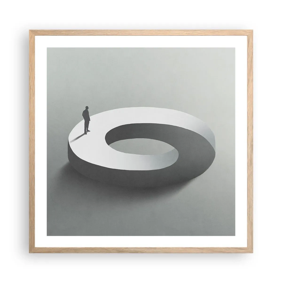 Plakát v rámu světlý dub - To pochopíš - 60x60 cm