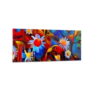 Obraz na skle - Barvy života - 120x50 cm