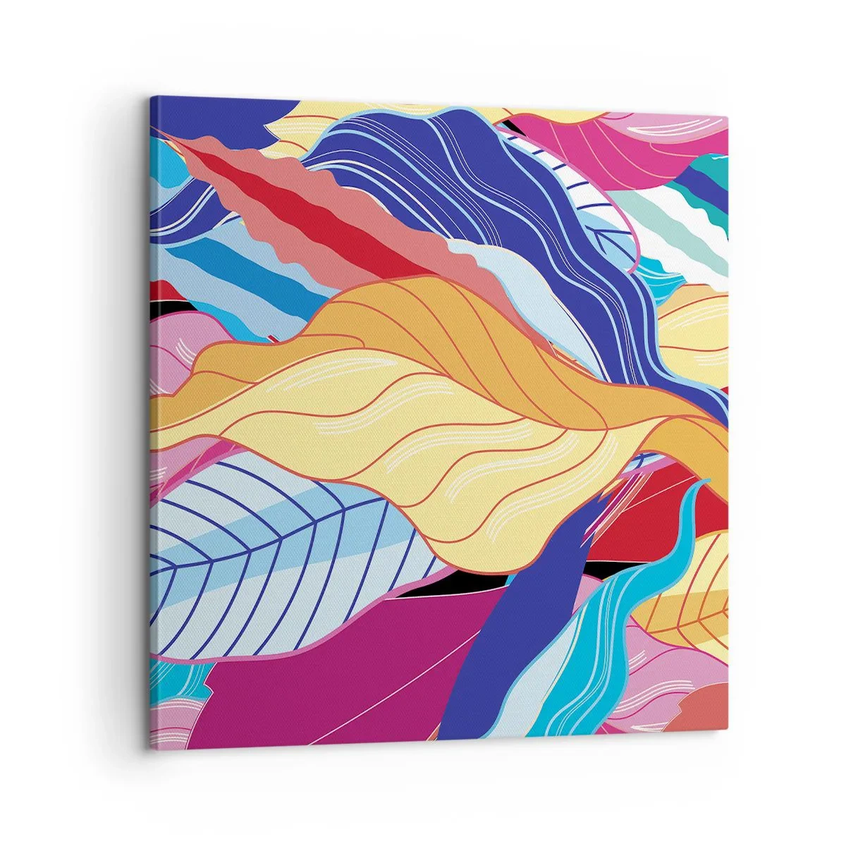 Obraz na plátně - Barevný nepořádek - 60x60 cm