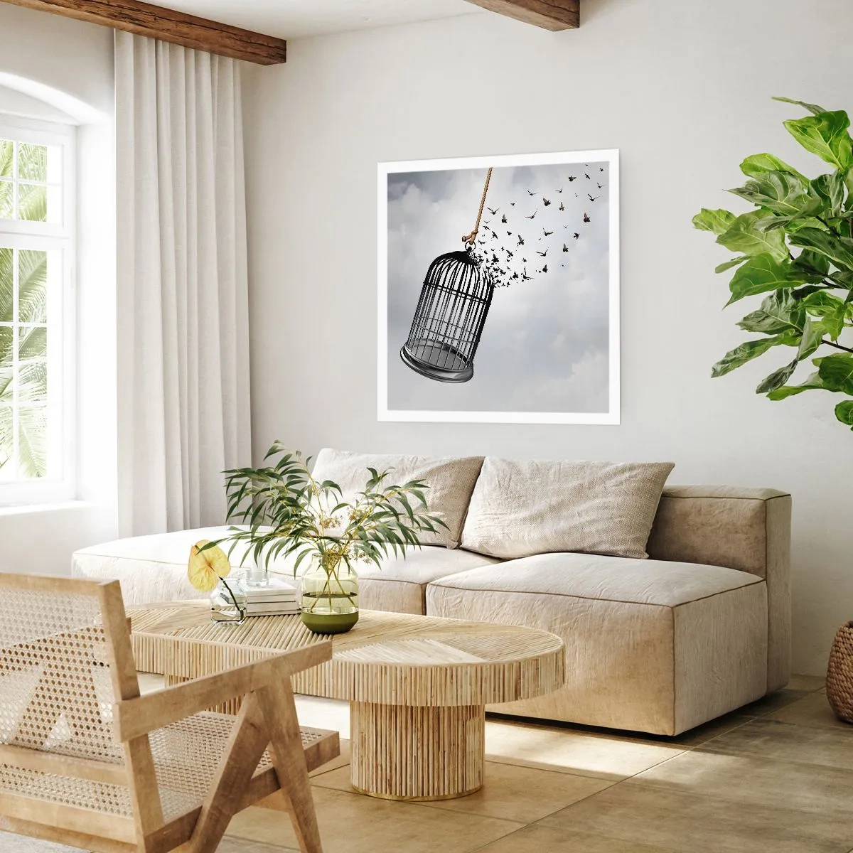 Plakát - Víra… naděje… svoboda! - 60x60 cm