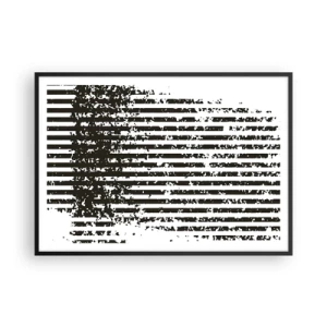Plakát v černém rámu - Rytmus a šum - 100x70 cm