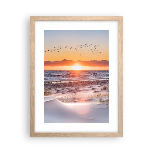 Plakát v rámu světlý dub - Horizontální krajina - 30x40 cm