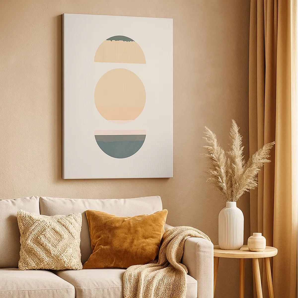 Obraz na plátně - Kruh za kruhem - 50x70 cm