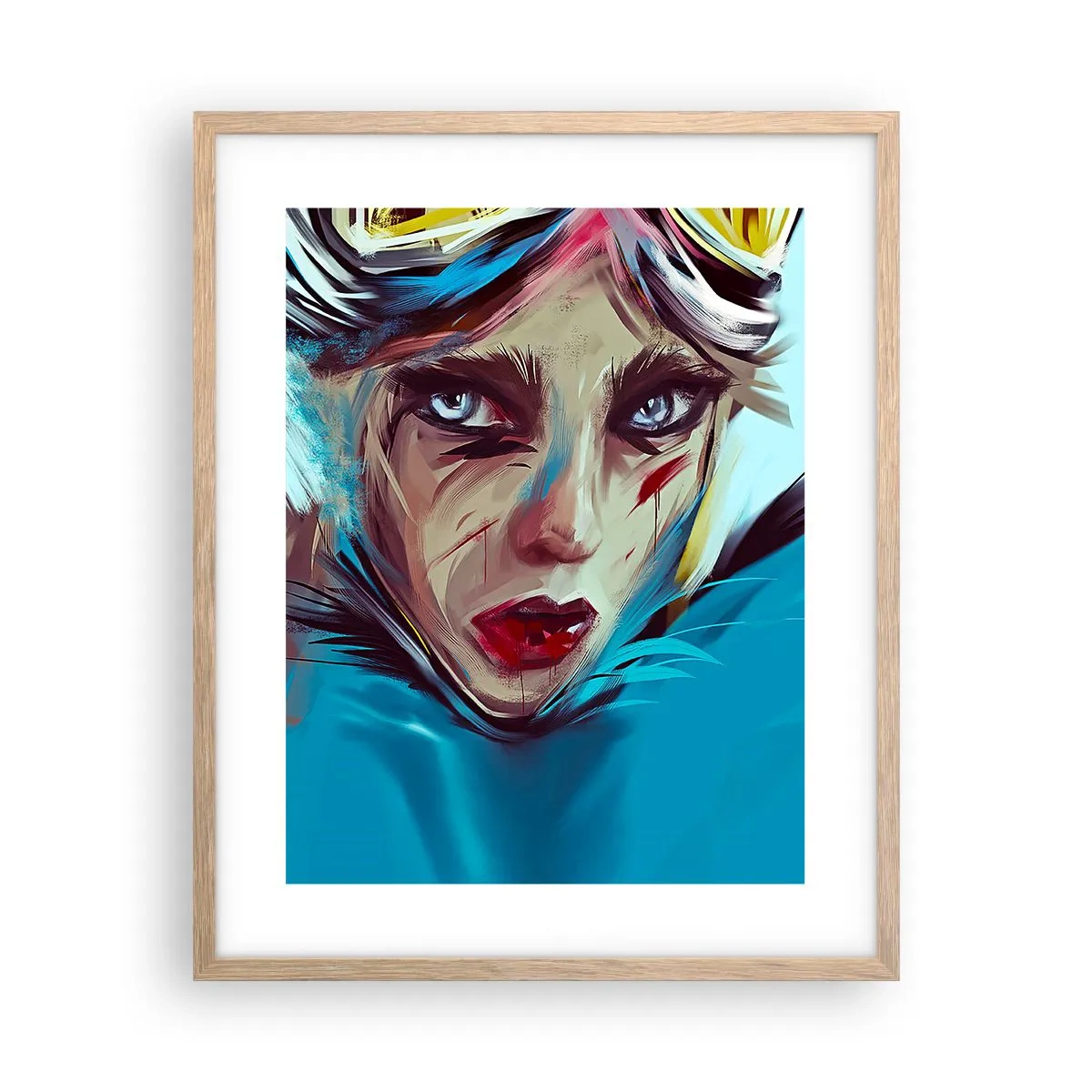 Plakát v rámu světlý dub - Silniční válečnice - 40x50 cm