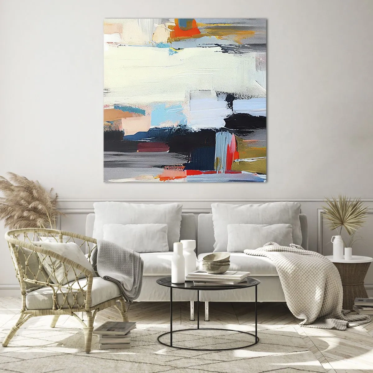 Obraz na skle - Nějaký způsob? - 60x60 cm