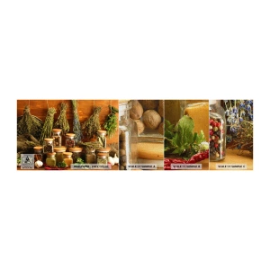 Vzor Fototapety Premium Canvas - Kuchyňská kouzla - Gastronomie, Sušené bylinky, Koření - 100x30 cm