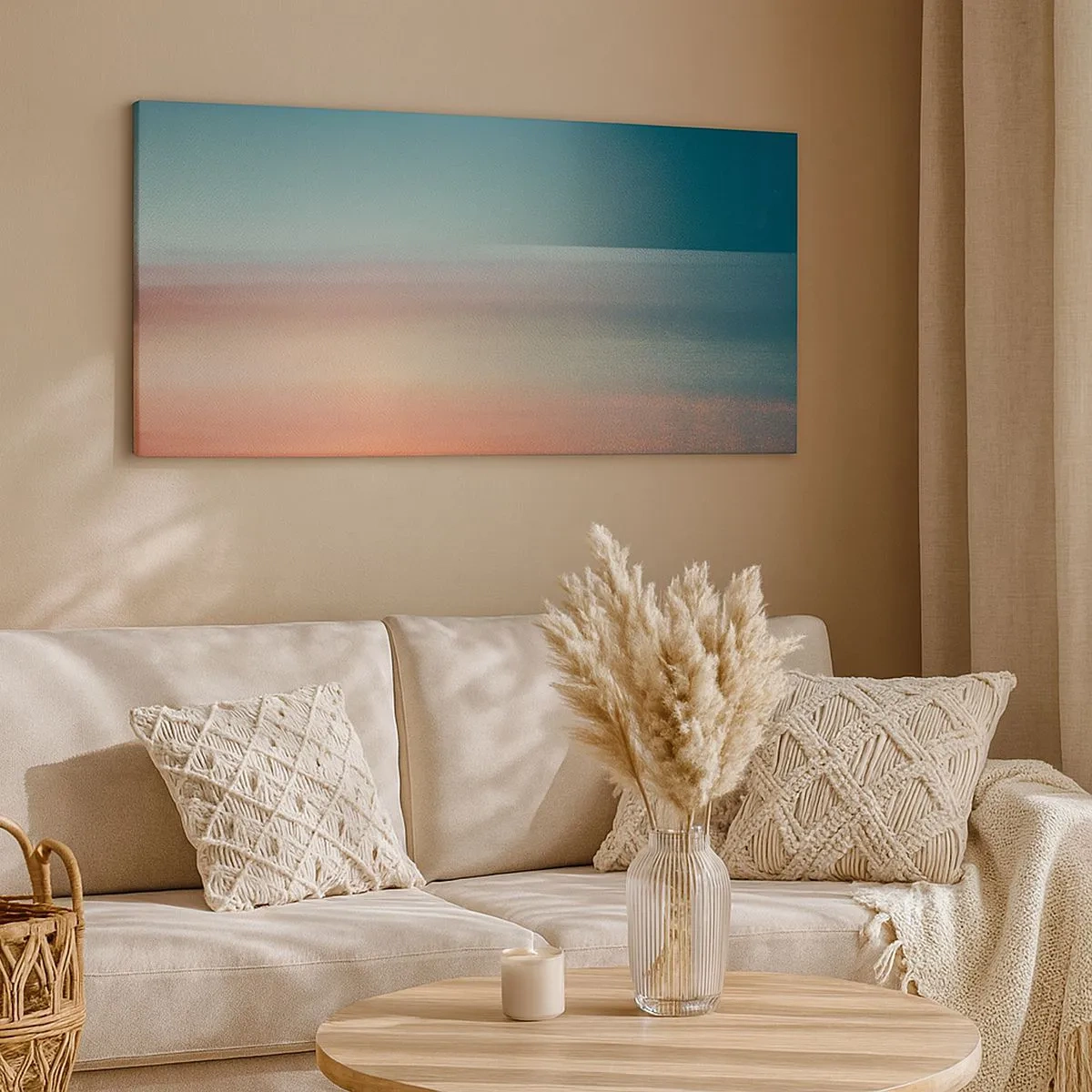 Obraz na plátně - Abstrakce: vlny světla - 100x40 cm