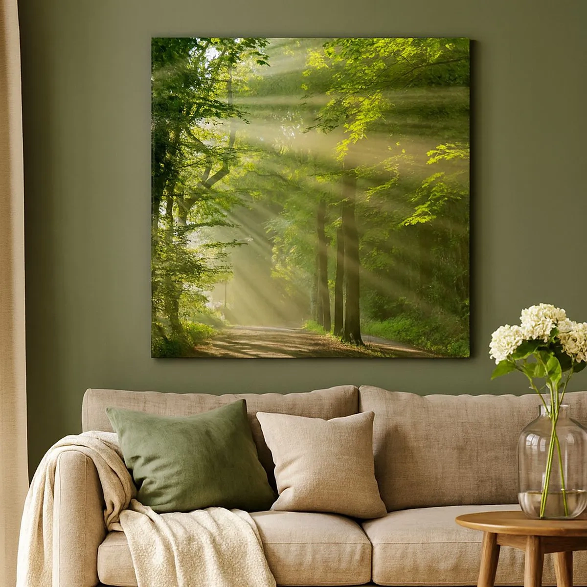 Obraz na plátně - Lesní okamžik - 30x30 cm