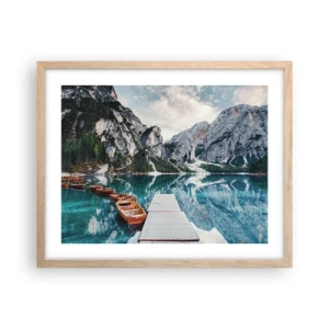 Plakát v rámu světlý dub - Ukážeme vám krásu - 50x40 cm