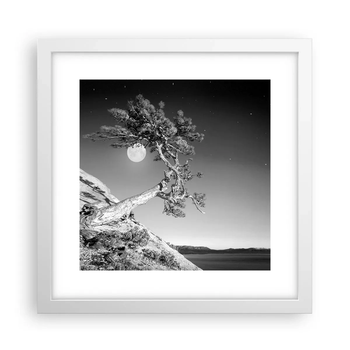 Plakát v bílém rámu - Vítězná válečnice - 30x30 cm