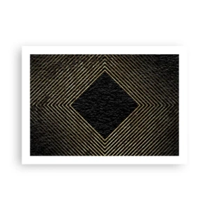 Plakát - Geometrie ve stylu glamour - 70x50 cm