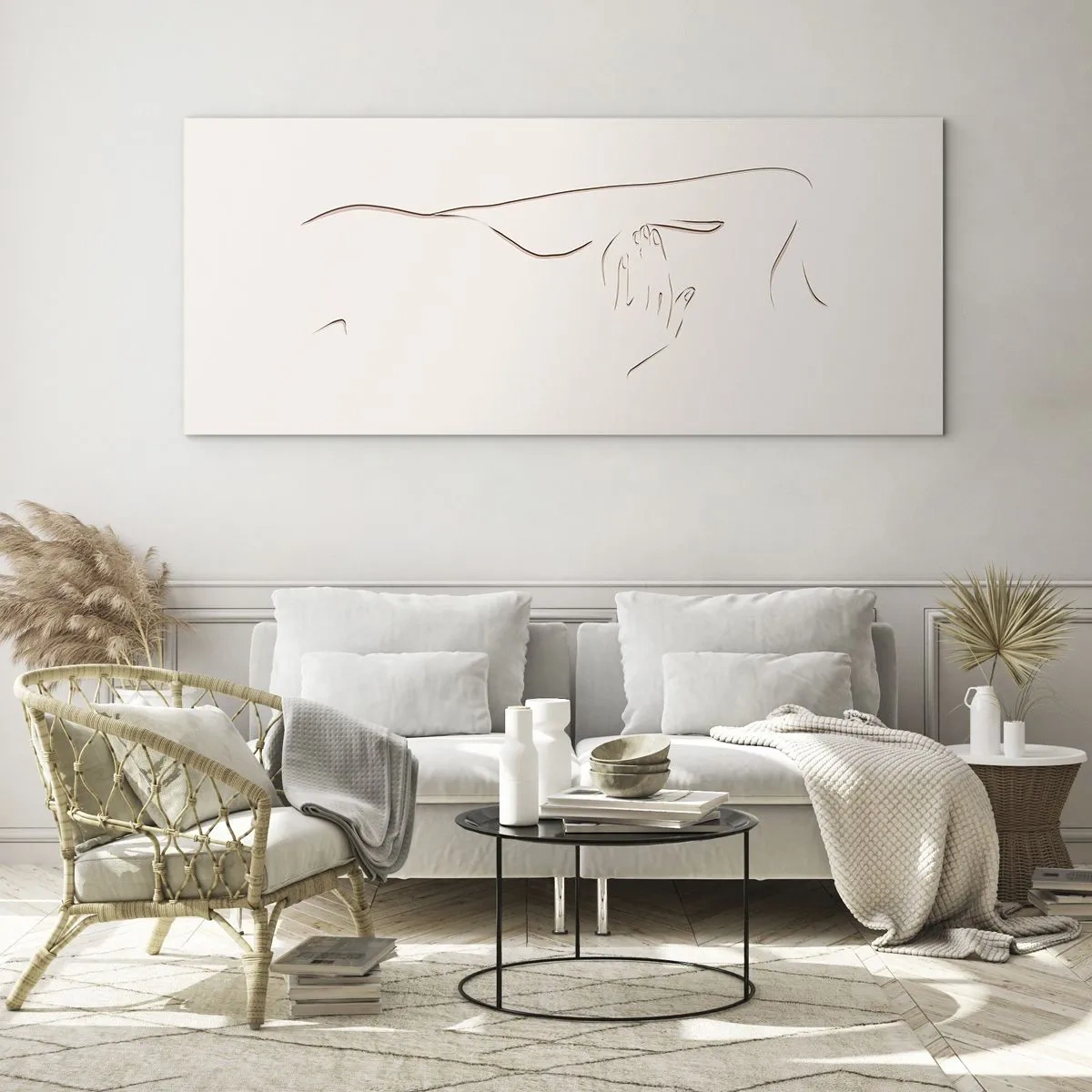 Obraz na skle - Tvar touhy - 160x50 cm