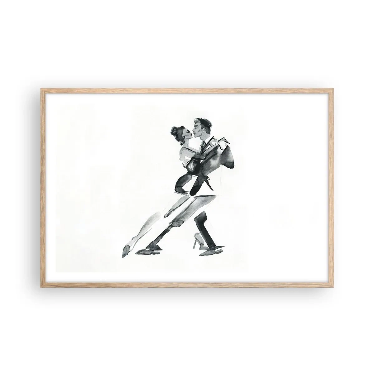 Plakát v rámu světlý dub - V jednom rytmu - 91x61 cm