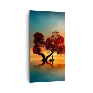 Obraz na plátně - Voda a ticho vesmíru - 55x100 cm