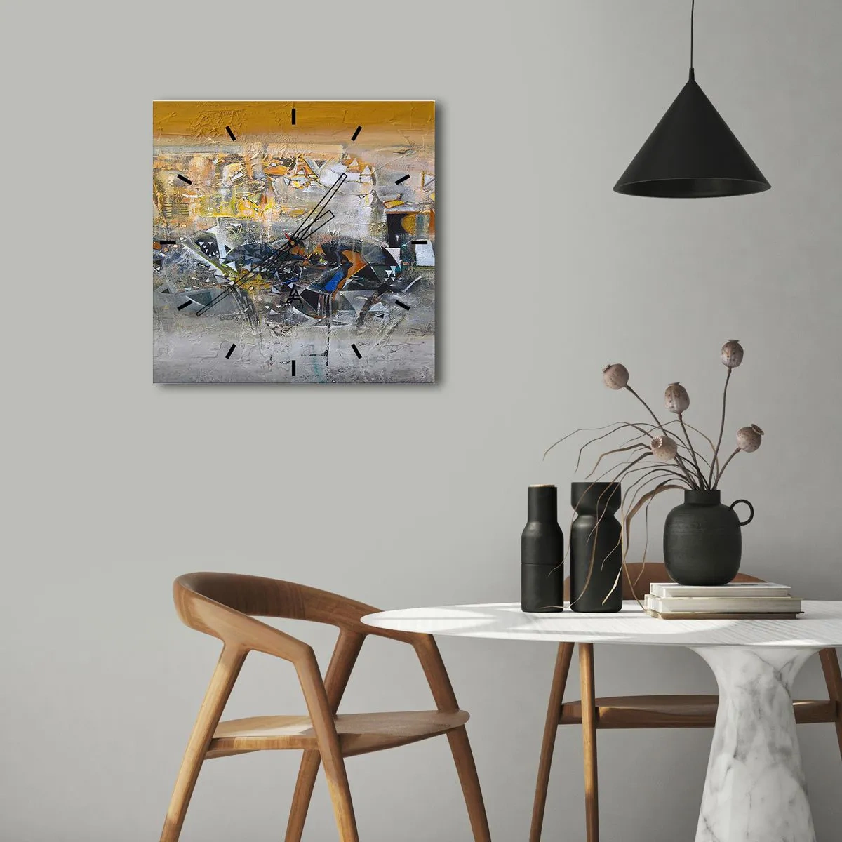 Nástěnné hodiny - Všechno se podaří - 30x30 cm