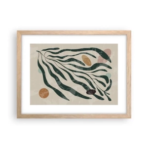 Plakát v rámu světlý dub - Uprostřed zeleně - 40x30 cm