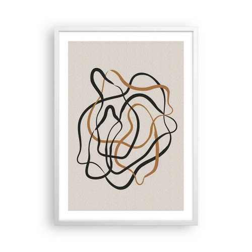 Plakát v bílém rámu - Všechno se pokroutilo - 50x70 cm