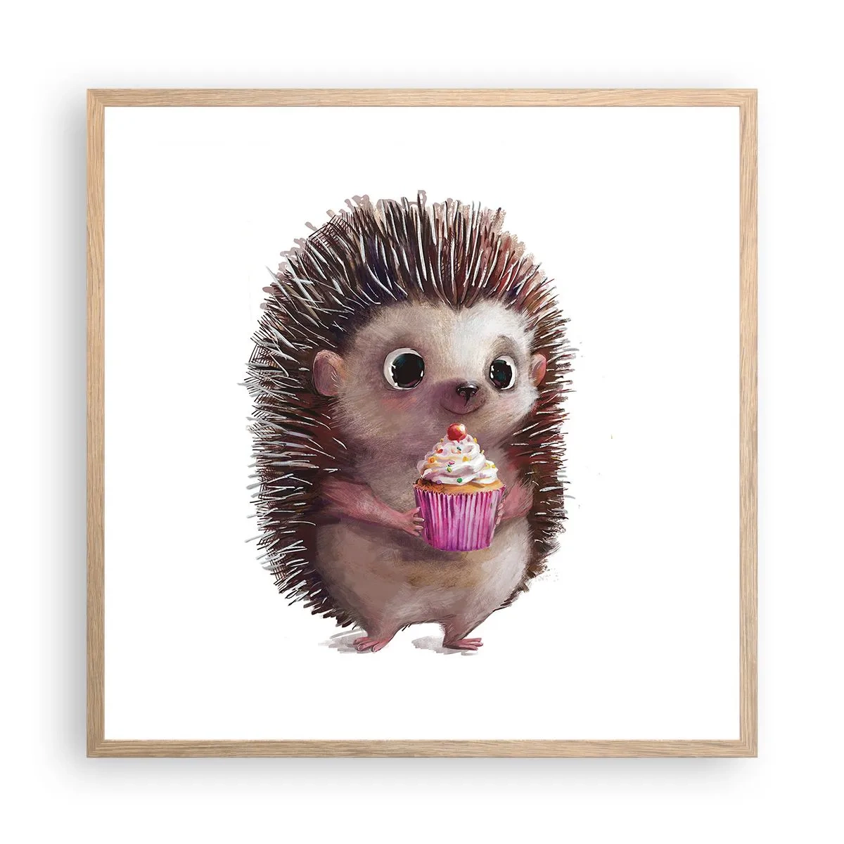 Plakát v rámu světlý dub - Oslava je každý den - 60x60 cm