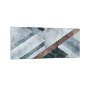 Obraz na skle - Sofistikovaná elegance geometrie - 100x40 cm