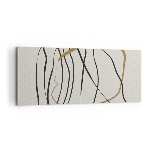 Obraz na plátně - Kompozice – tanec ve smyčce - 100x40 cm