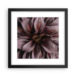 Plakát v černém rámu - Květinové srdce - 30x30 cm