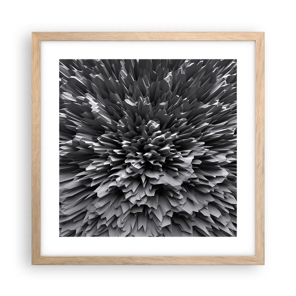 Plakát v rámu světlý dub - Ostřejší to už nebude - 40x40 cm