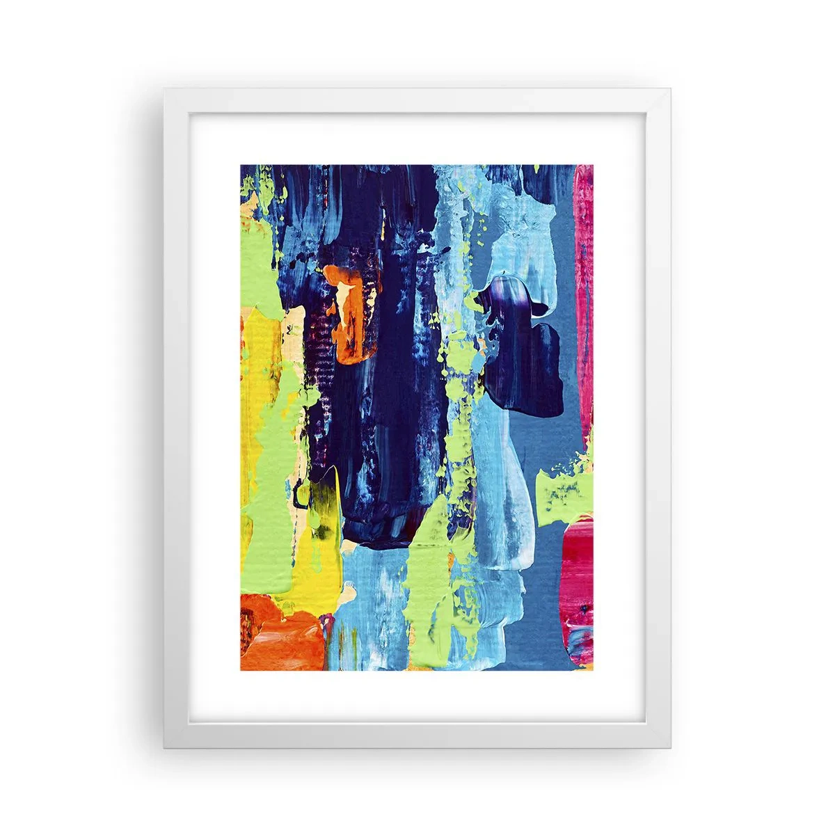 Plakát v bílém rámu - Život je krásný! - 30x40 cm