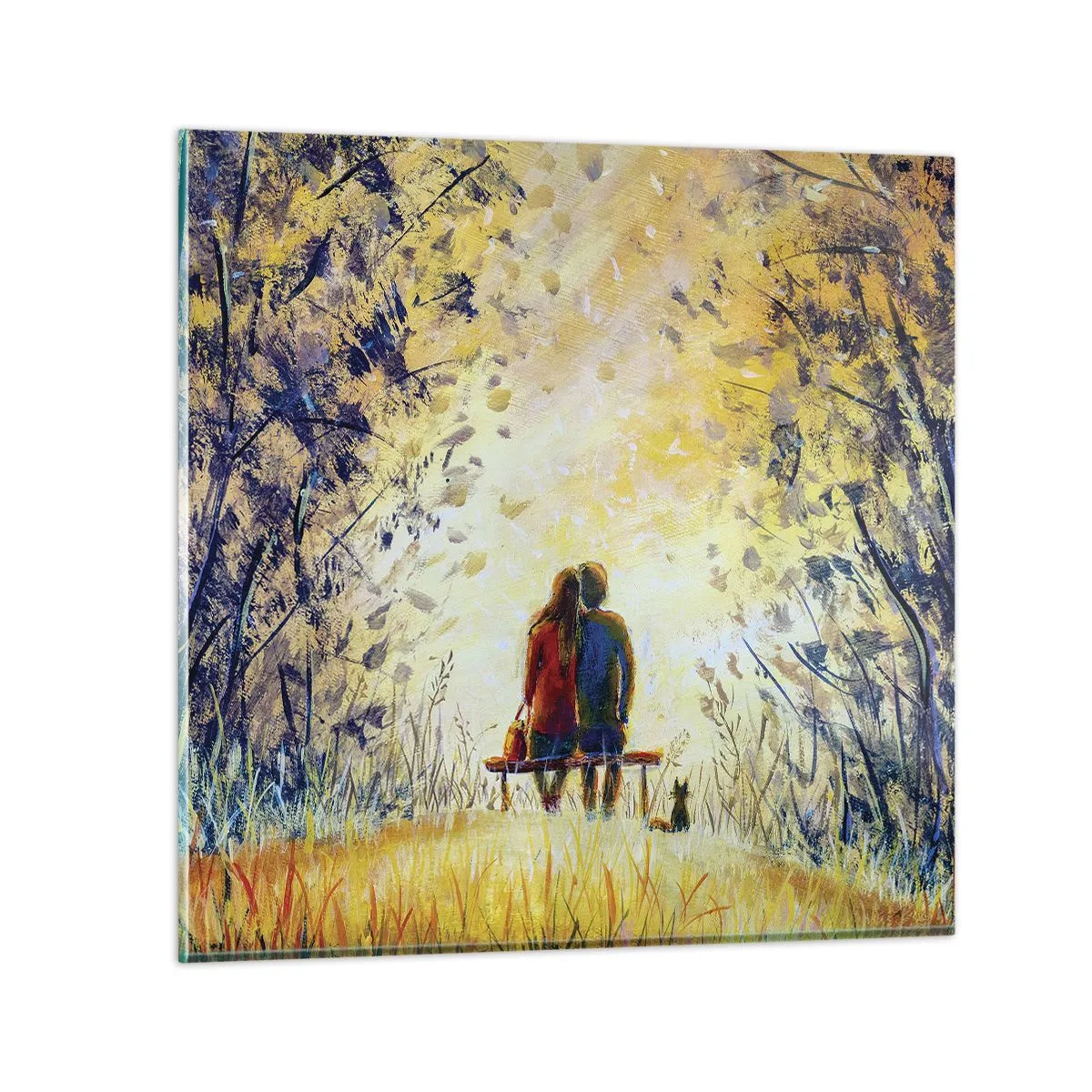 Obraz na skle - Magický okamžik - 30x30 cm