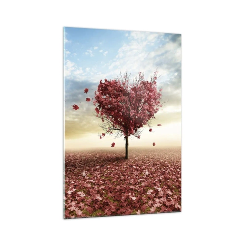 Obraz na skle - Zamiluj si také podzim - 70x100 cm