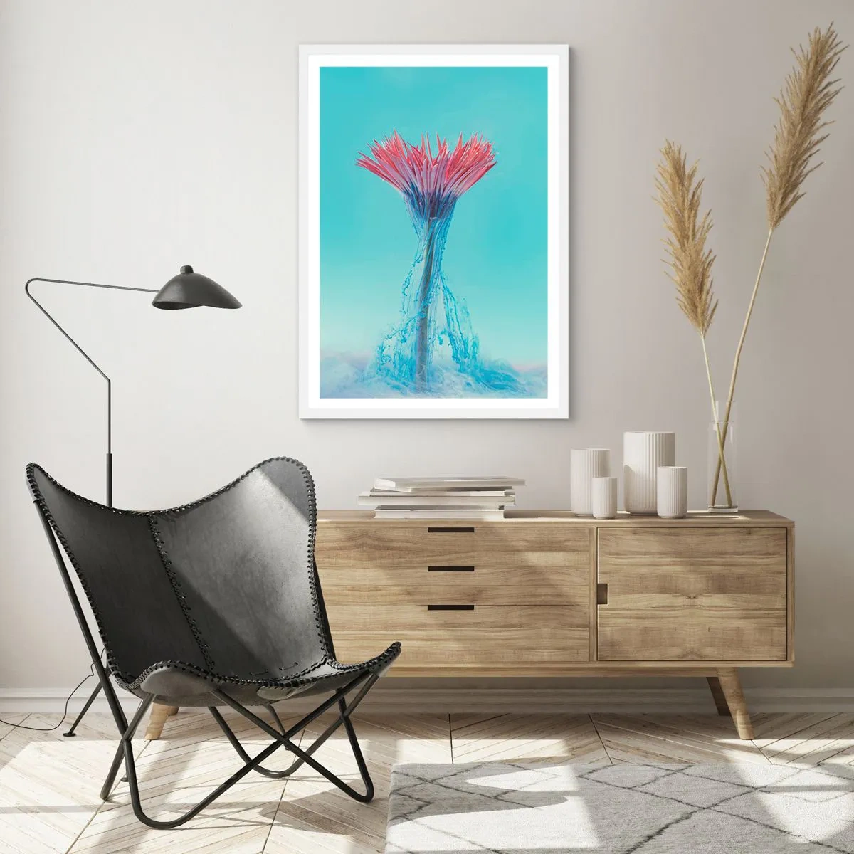 Plakát v bílém rámu - V osvěžujícím objetí - 70x100 cm