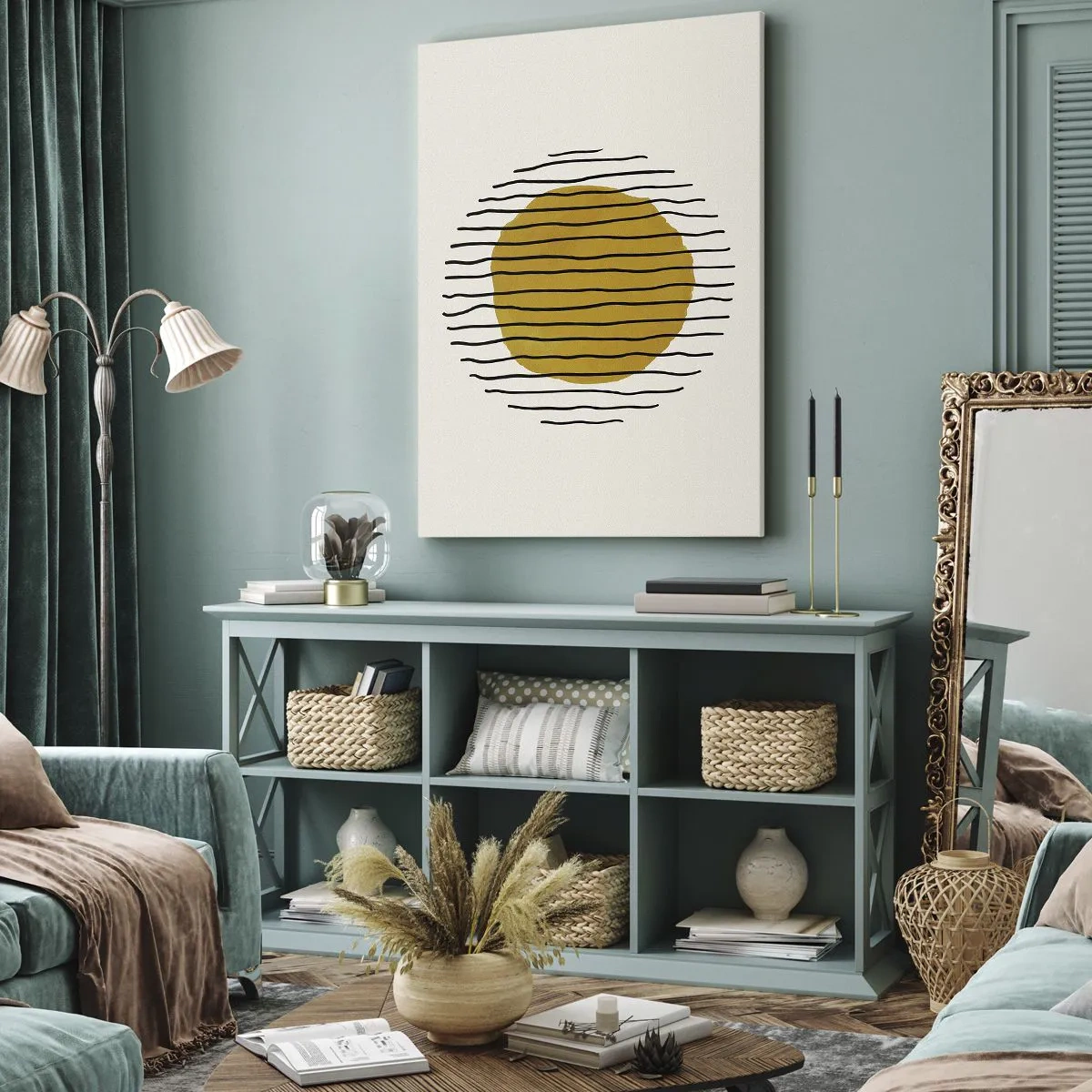 Obraz na plátně - Abstrakce chvějící se žárem - 70x100 cm