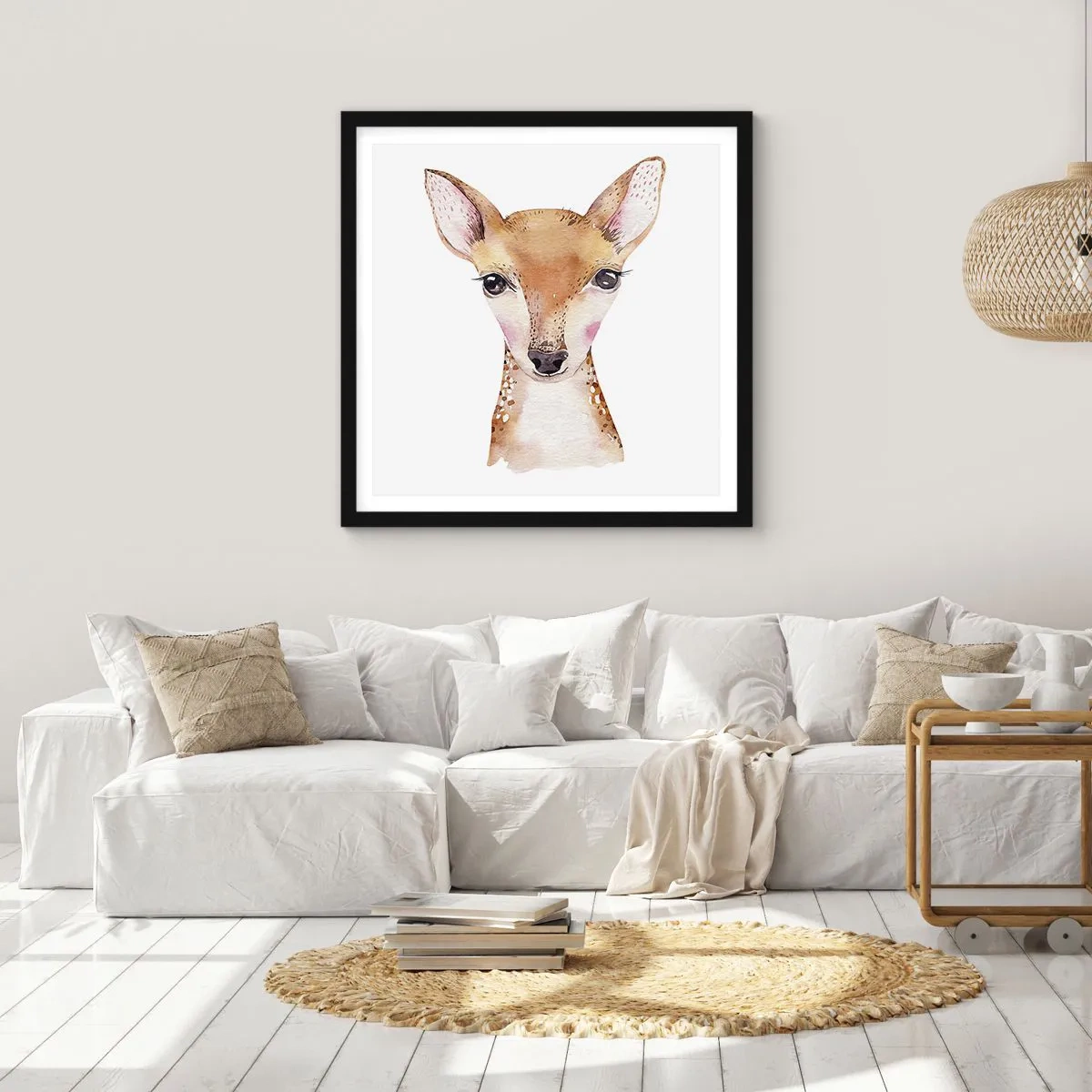 Plakát v černém rámu - Povaha nevinnosti - 50x50 cm