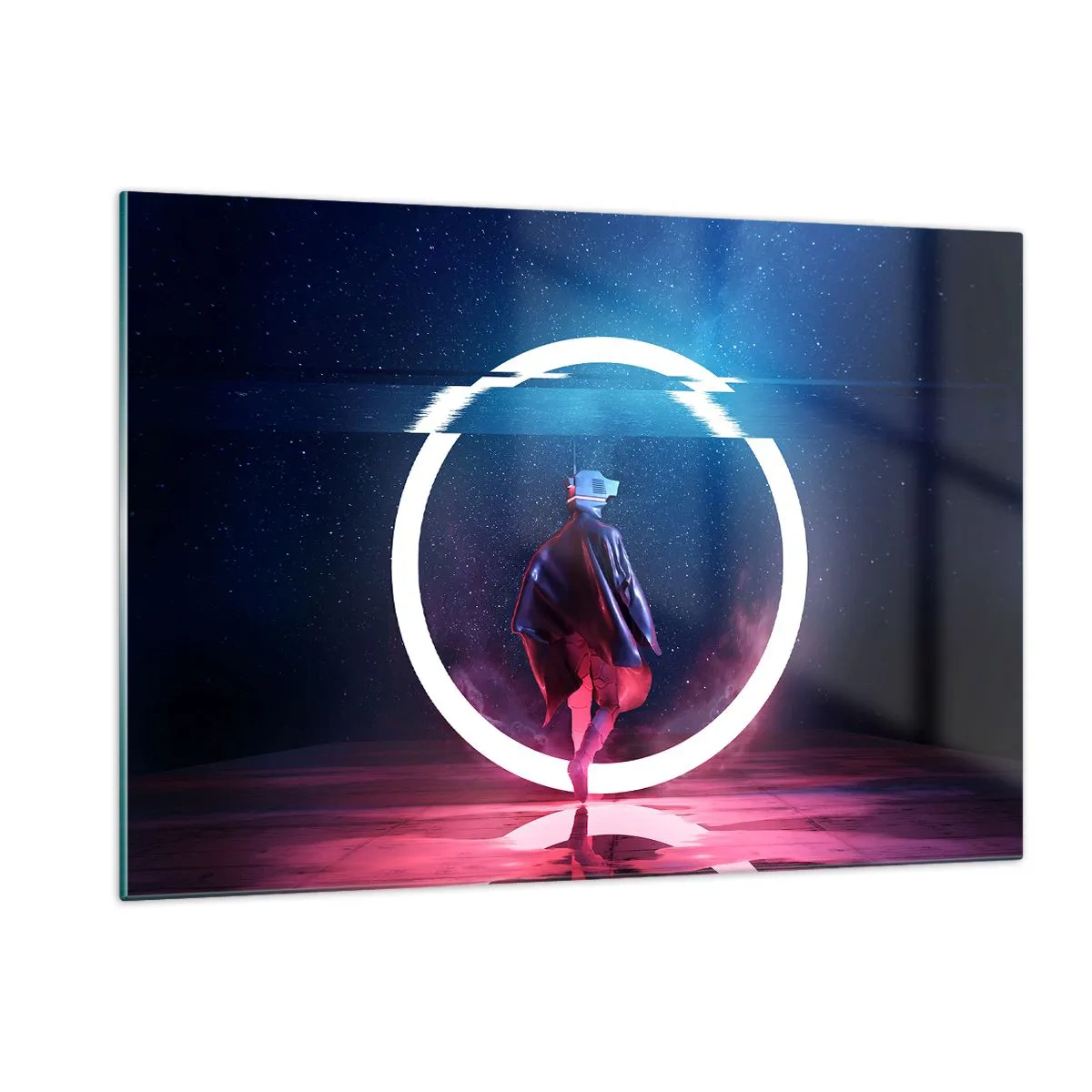 Obraz na skle - Mezi světy - 120x80 cm