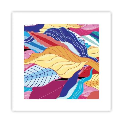 Plakát - Barevný nepořádek - 30x30 cm
