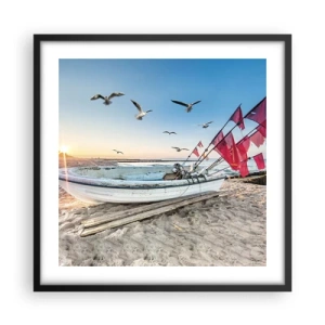 Plakát v černém rámu - Zasloužená přestávka - 50x50 cm